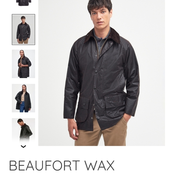Barbour Beaufort Brown size C44, men's Large - Picture 1 of 8